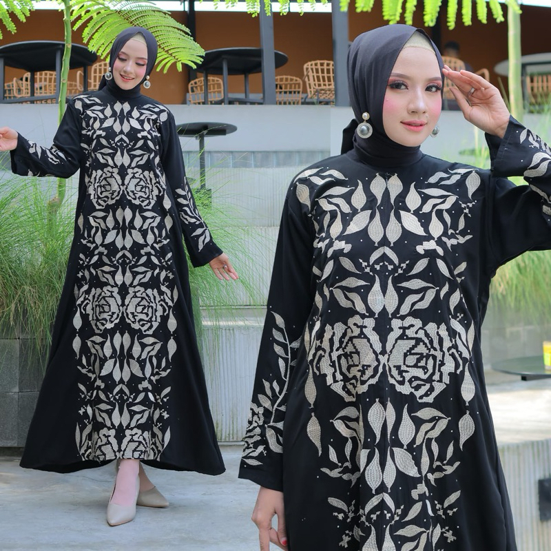 Abaya Basic Abaya Arab Saudi Hitam Abaya Dhubai Hitam Abaya turkey Hitam Abaya Bordir Bermotif Bordi