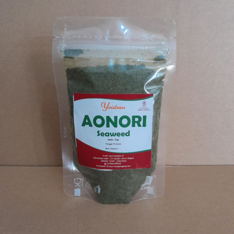 

Aonori 25gr Nori Bubuk, Taburan Takoyaki, HALAL MUI, TIDAK PAHIT