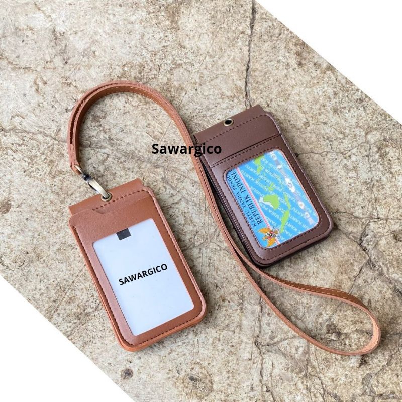 

ID Card Holder Kulit Magnet Flip 2 Sisi berbeda by Sawargico | Ansa
