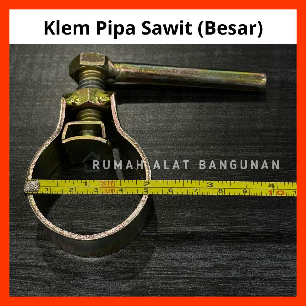 Kleman Pipa Sawit ukuran Besar / Klem Fiber Sawit