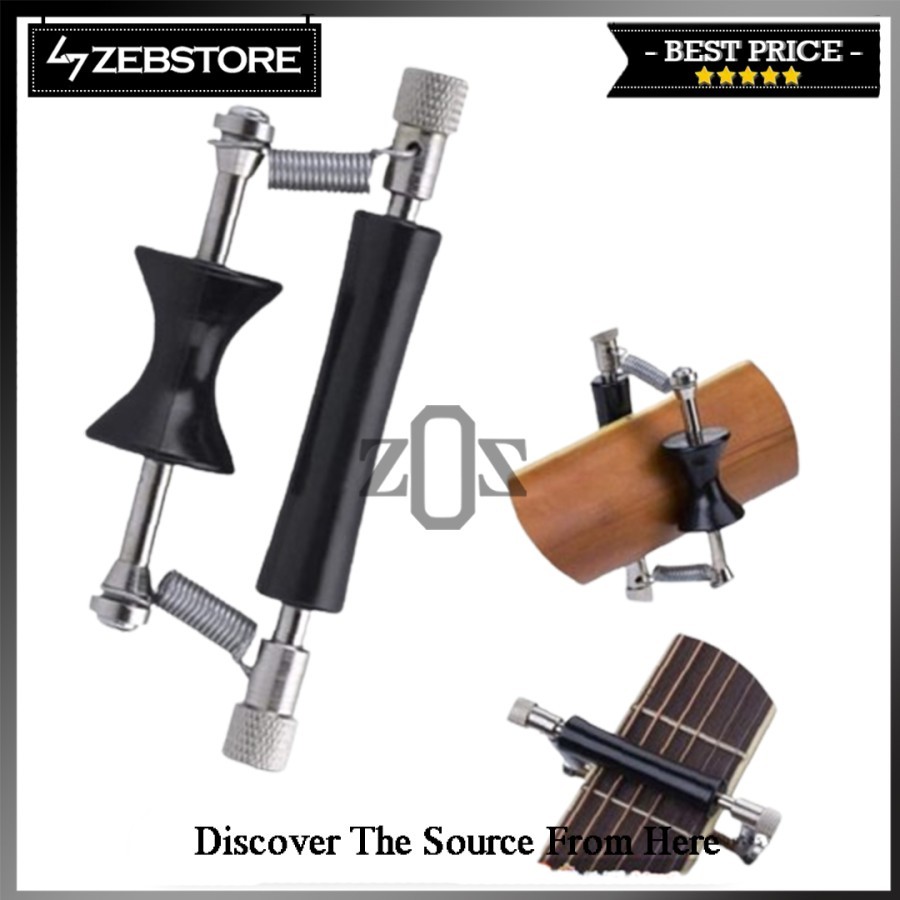 Capo Penjepit Fret Glider Sliding Rolling Carbon Guitar Acoustic Metal