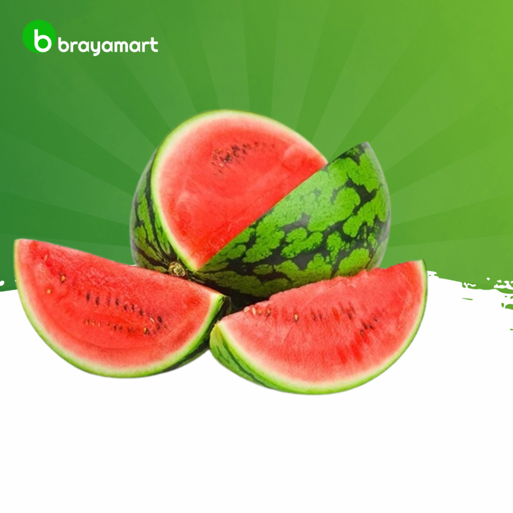 Semangka merah  ( +/ - 1 kg) Brayamart