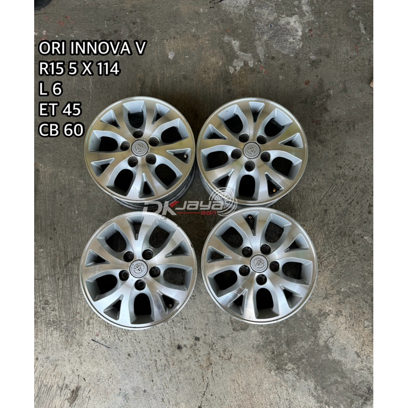 VELG ORI INNOVA V 2010 R15 5x114 (HARGA UNTUK 4PCS VELG)