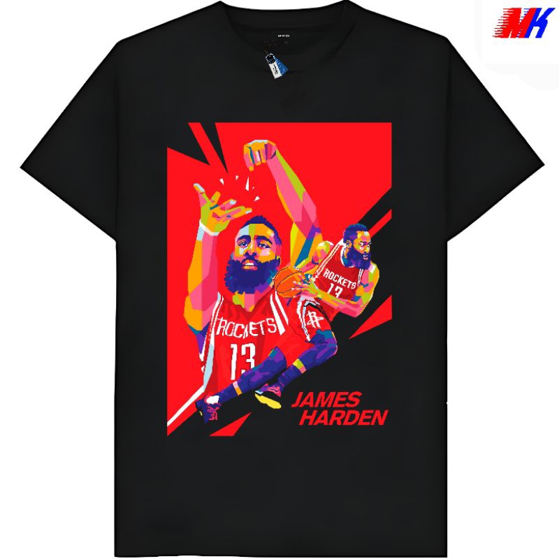 Kaos Baju Tshirt Custom Pria Wanita Anak Dewasa Custom Basket NBA America Houston Rocket Rockets Jam