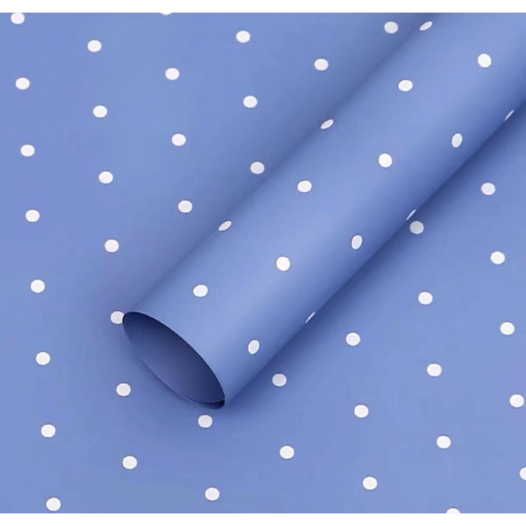 

(1 Lembar) Flower Wraping Cellophane Polkadot / Kertas Buket Celophane Polkadot