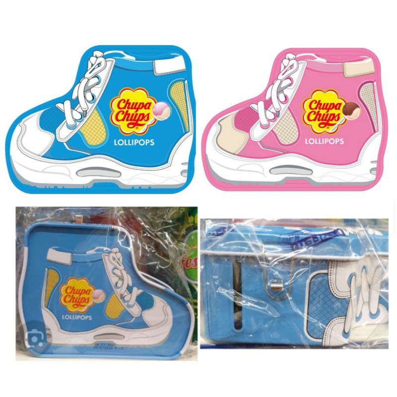 

Chupa Chups Permen Lolipop isi 7 dalam celengan bentuk sepatu lucu