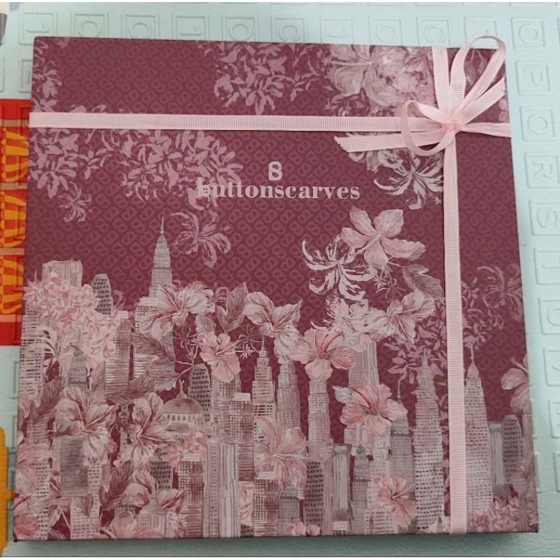 Buttonscarves Malaya Burgundy Preloved