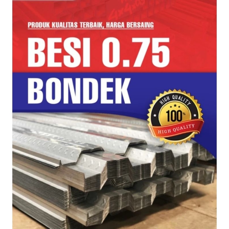 TERMURAH & BERHADIAH LANGSUNG bondek 0.75 panjang 6 meter bondek cor 6 meter bondek cor 4 meter bond