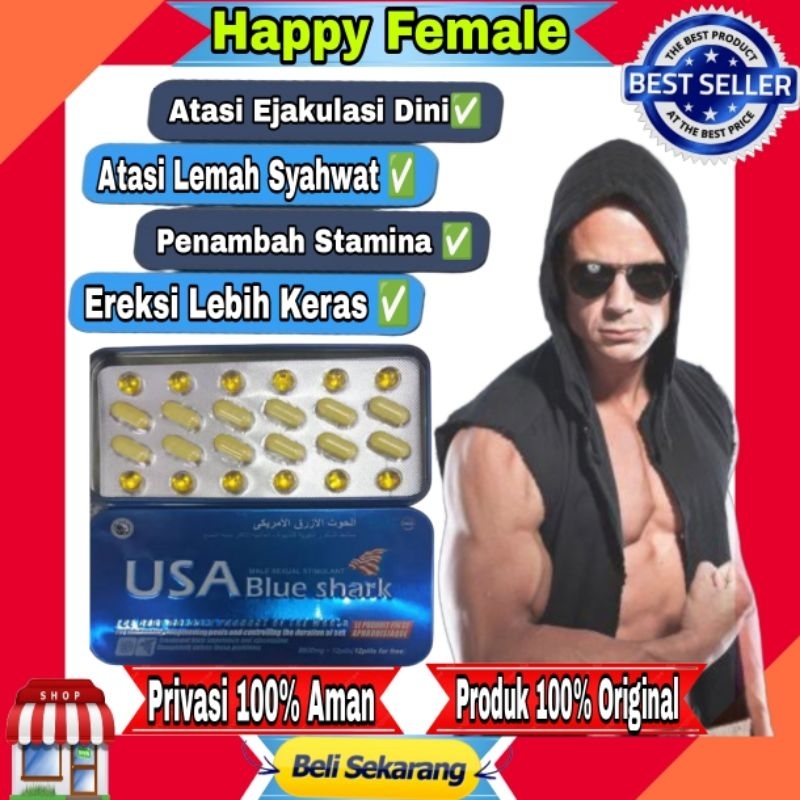 BLUE SHARK USA OBAT KUAT PRIA & TAHAN LAMA ASLI ORIGINAL IMPORT