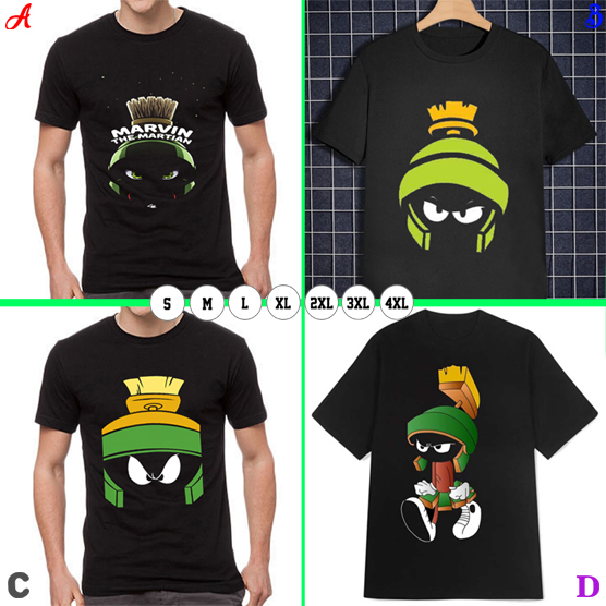 Kaos  M A R V I N  Tshirt Bahan 100% Cotton | Casual T-SHIRT Size S M L XL XXL 3XL 4XL | READY STOCK