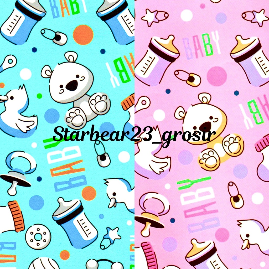 

Kertas kado Jumbo Baby Bear Blue and Pink Sansanwawa