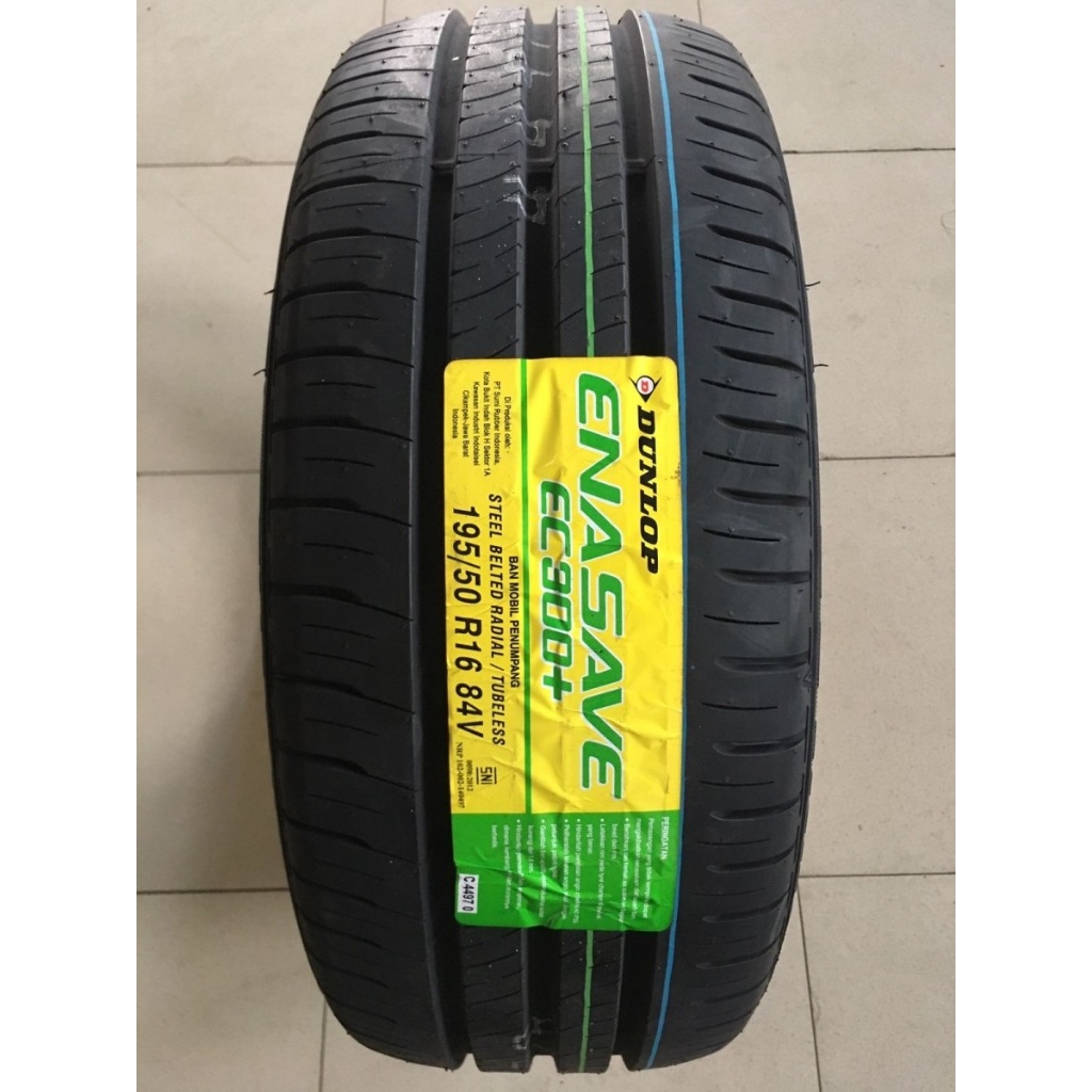 Ban Mobil Tubles R16 195/50 Merek Dunlop Enasave EC 300+ 195 50 Ring 16 Gratis Pasang