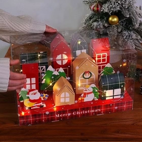 

(1SET) Premium Kotak Mika Natal / Kotak Mika kue Natal/ Kemasan kue natal mika box natal NEW 2024