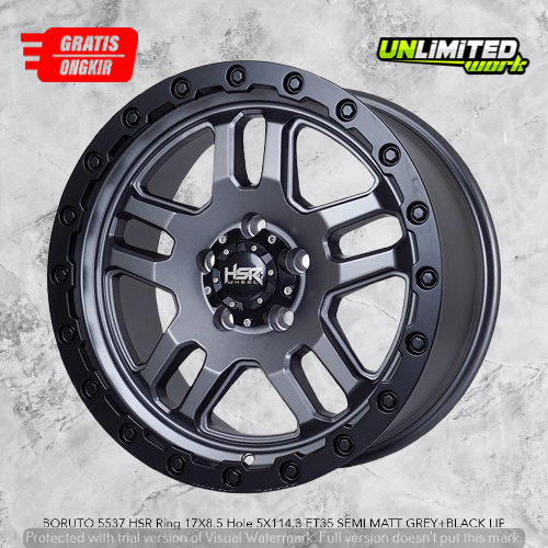 Velg Mobil pcd 5X114 For Innova Xtrail Rush Terios R17 HSR BORUTO Offroad