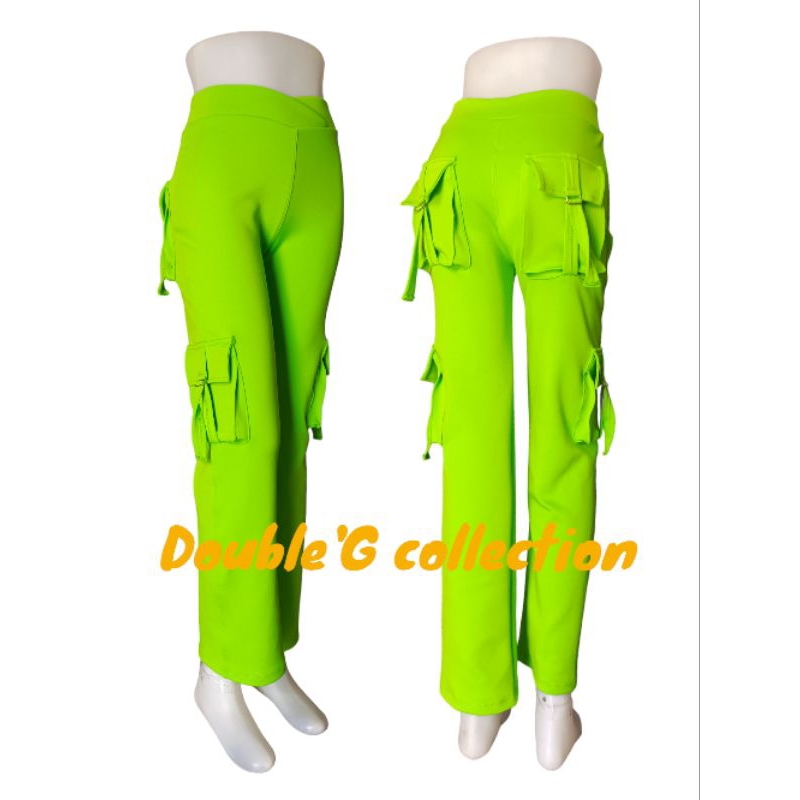 ND3 [PDL]CELANA PANJANG WANITA PDL/CELANA CARGO OLAHRAGA WANITA/CELANA SENAM CARGO ORANGE/CELANA