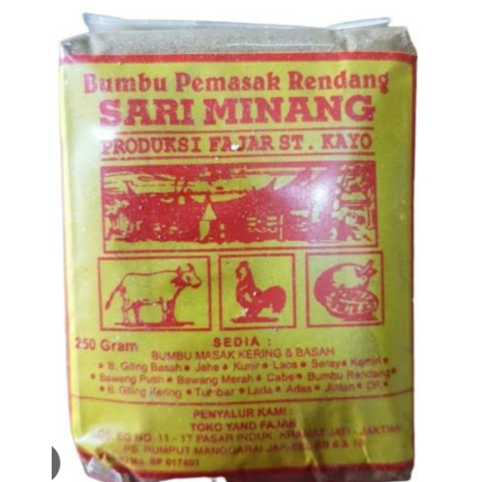 

bumbu masak rendang sari minang ( 250gram )