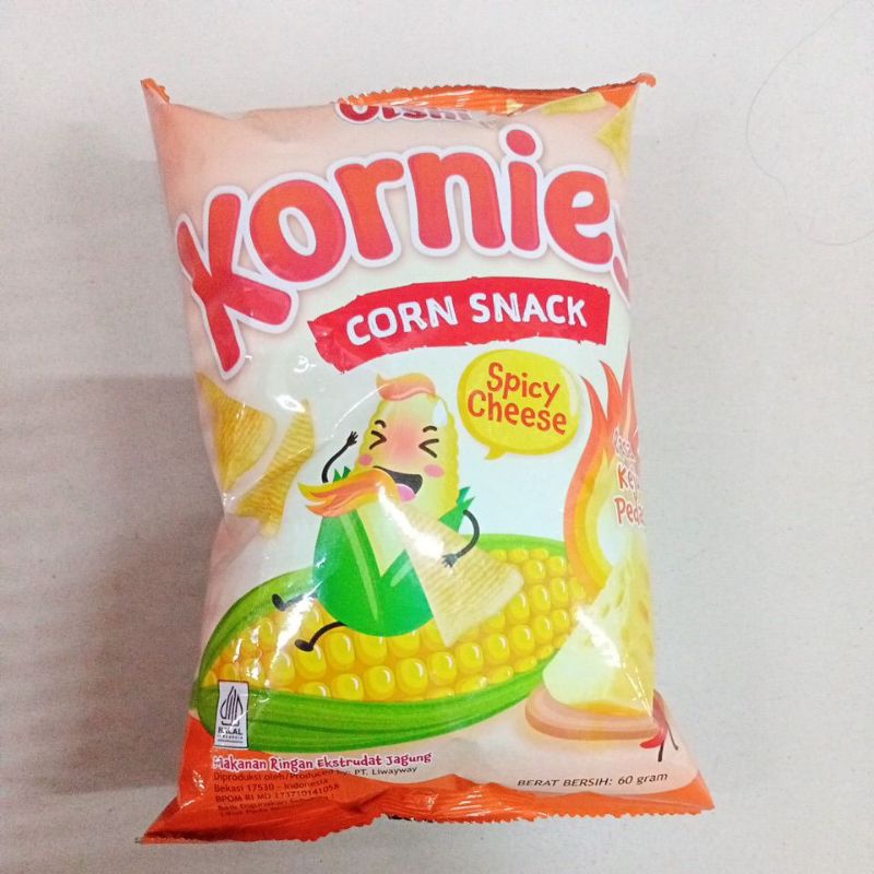 

Oishi Kornies 60g Rasa Keju Pedas