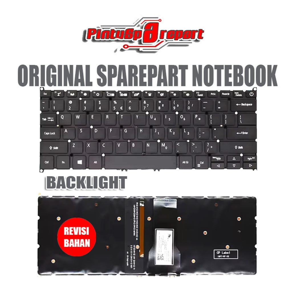 (Genuine Dengan Backlight) Keyboard Acer Aspire 5 A514-52 A514-53 A514-54 3 A314-22 A314-35 Shift 3 