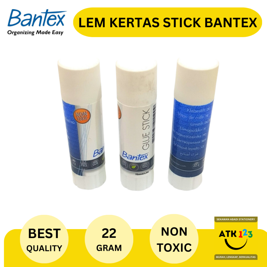 

Lem Kertas Stick Merk Bantex 22 gram