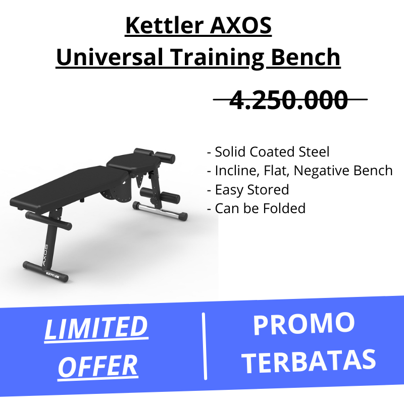 Kursi Sit Up KETTLER AXOS Training Bench 7629- 800 Bangku Perut Home Gym Fitness