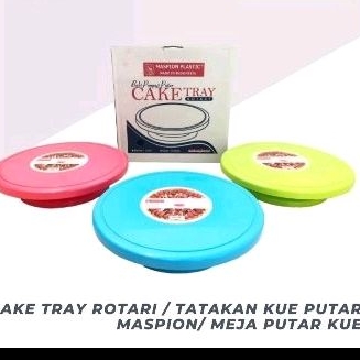 CAKE TRAY ROTARI / TATAKAN KUE PUTAR MASPION/ MEJA PUTAR KUE