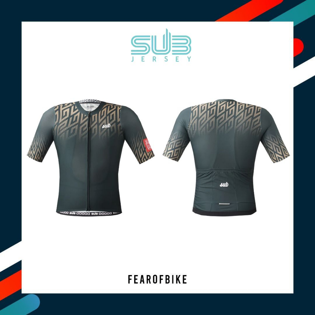 Subjersey Archipelago Bangka Belitung Green Short Sleeve Cycling Unisex Gowes Sub Jersey