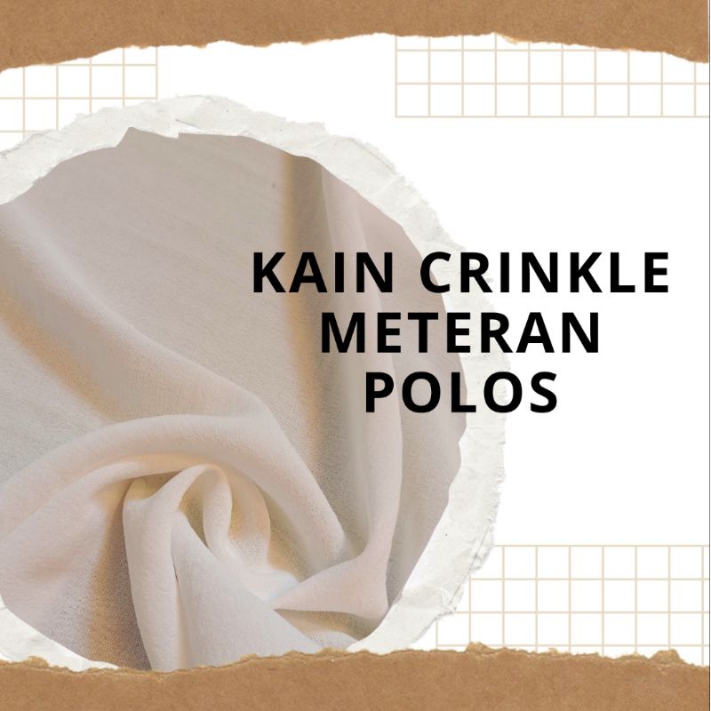 kain crinkle meteran