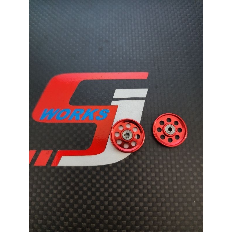 Rep Tamiya 95563, Lightweight 17mm Roller Red