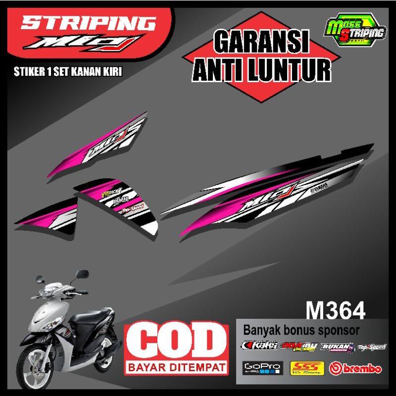 Terbaru Stiker Sticker Striping MIO J setiker setricker setriping strip setrip lis list modif modifi