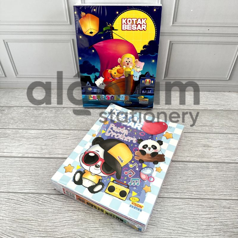

SATU PACK ( 10 PCS ) Buku Kotak Besar Vision