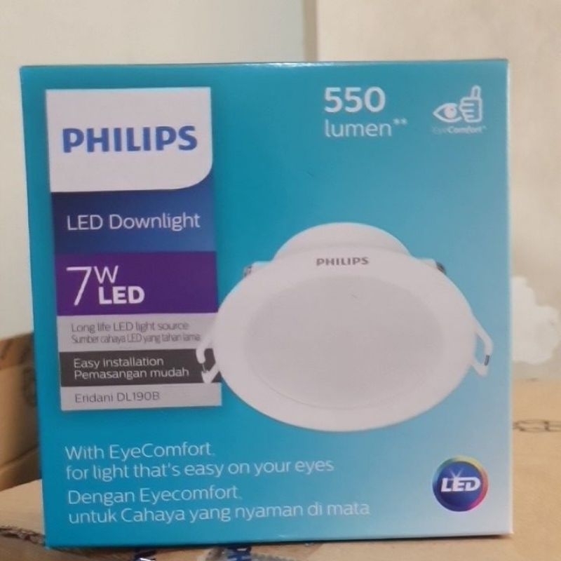 DOWNLIGHT PHILIPS ERIDANI 7W DL190B 7 WATT 4INCHI
