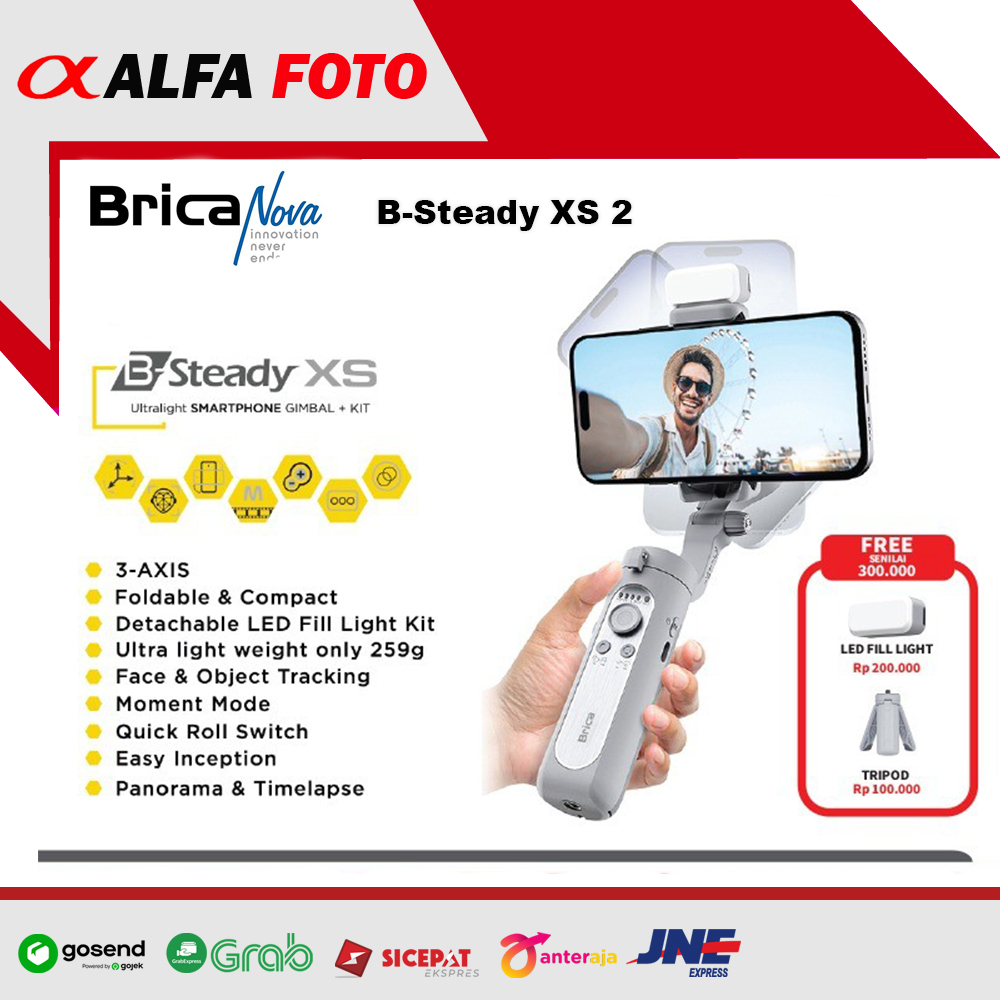 Brica B-Steady XS 2 3-Axis Gimbal Smartphone - Brica BSteady XS2
