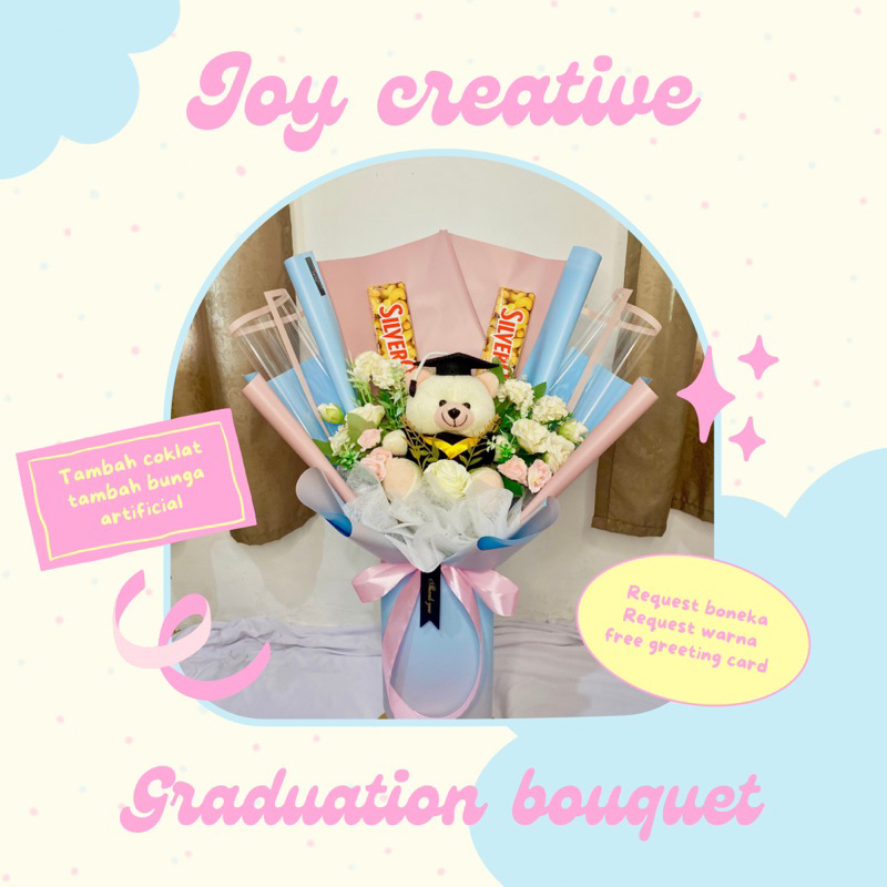 Buket Wisuda/ Buket Boneka Wisuda/ Kado wisuda/ Buket Coklat