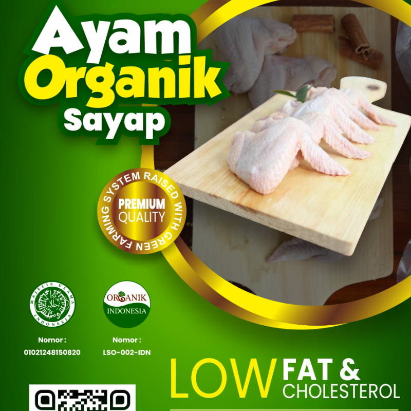 

Sayap Ayam Organik Berkah Chicken Ayam Probiotik 1Kg