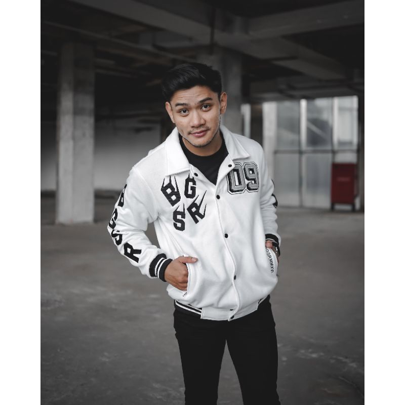 Varsity Fixel BGSR Winbreakers Jacket Baseball Full Bordir BGSR