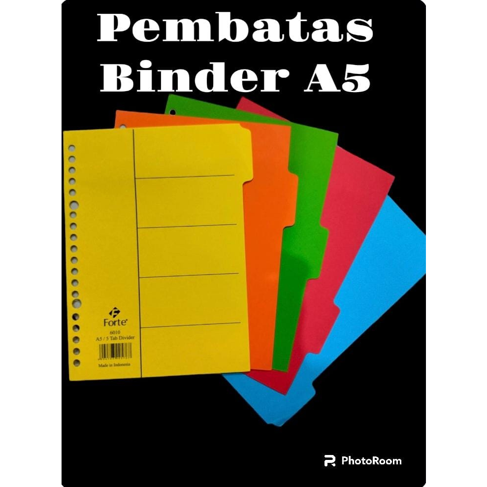 

Pembatas Binder A5 isi 5 Lembar/Tab Divider A5