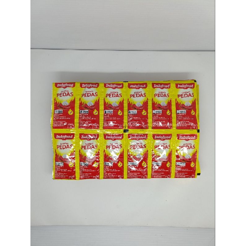 

saos sambal pedas Indofood sachet 1renteng 36pcs