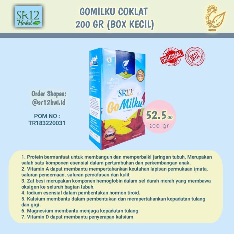 

GOMILKU COKLAT 200 GR (Box Kecil)