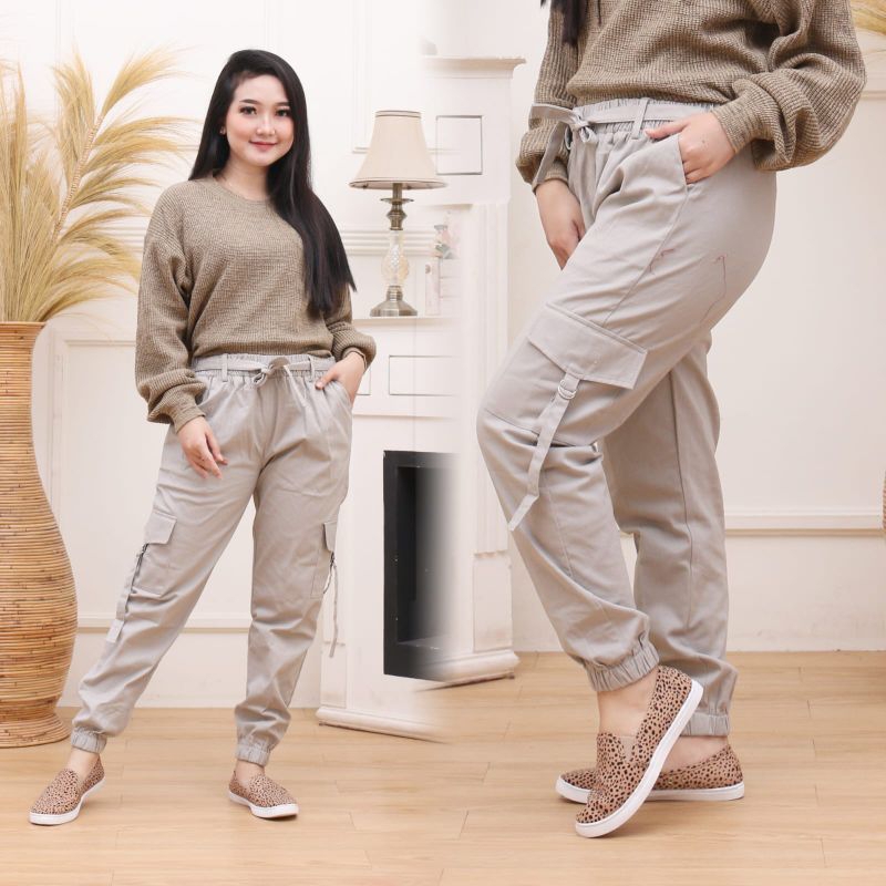 CELANA CARGO WANITA KOREA STYLE