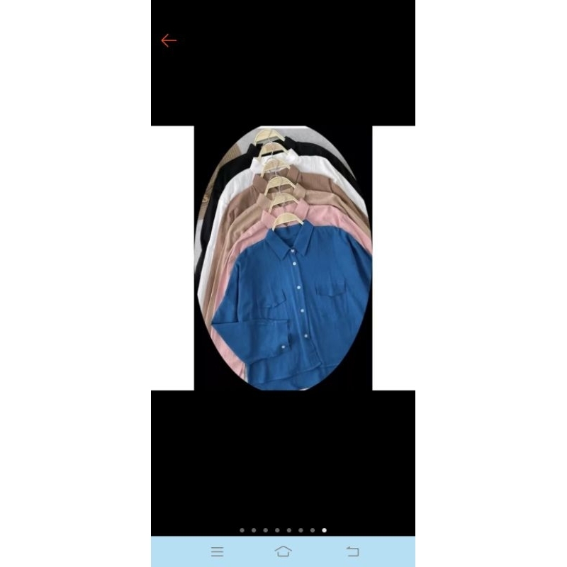 kemeja linen skirt pl