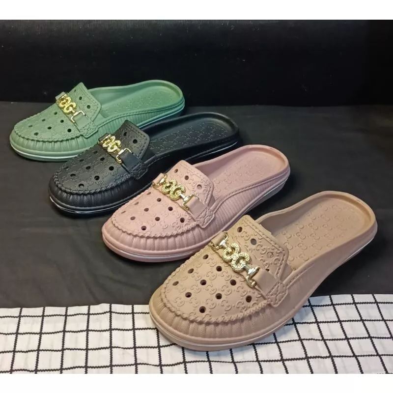 Sepatu Sandal Wanita Jelly Model Mules Sandal Slop Wanita Jelly Fashion Korea Premium
