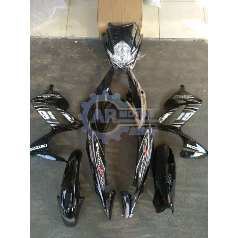 Paket dek body fullset full alus set halus + stiker SUZUKI SATRIA F FU LAMA BARONG OLD 2010 2011 Kua