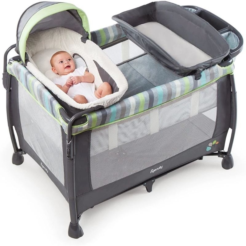 Box Bayi Baby Box Ranjang Tempat Tidur Bayi Ingenuity Soothe Me Softly Washable Playard
