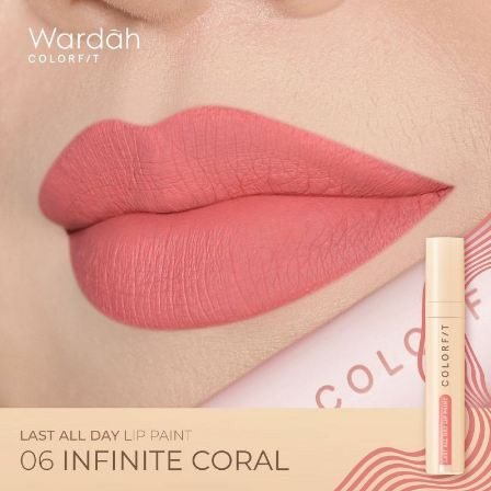 WARDAH Colorfit Last All Day Lip Paint | Lipstick Cair Wardah Matte Long Lasting_Cerianti