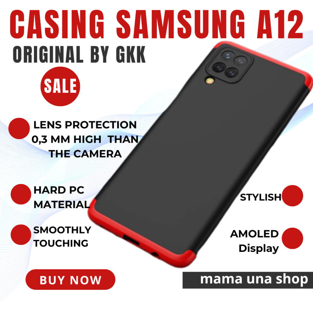 CASE SAMSUNG A12 / A42 Armor 360 Protection Full Cover Hard Case by GKK