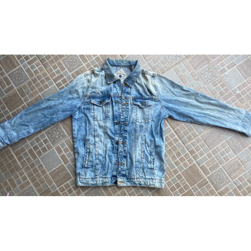 jaket jeans zara man size L fit M