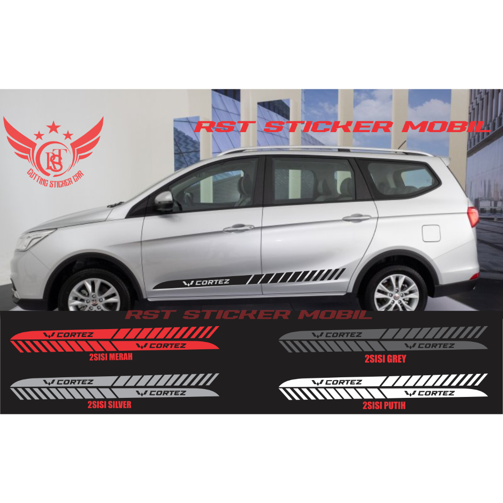 PROMO STICKER STIKER LIST BODY SAMPING MOBIL CORTEZ CUTTING STICKER MOBIL WULING CORTEZ