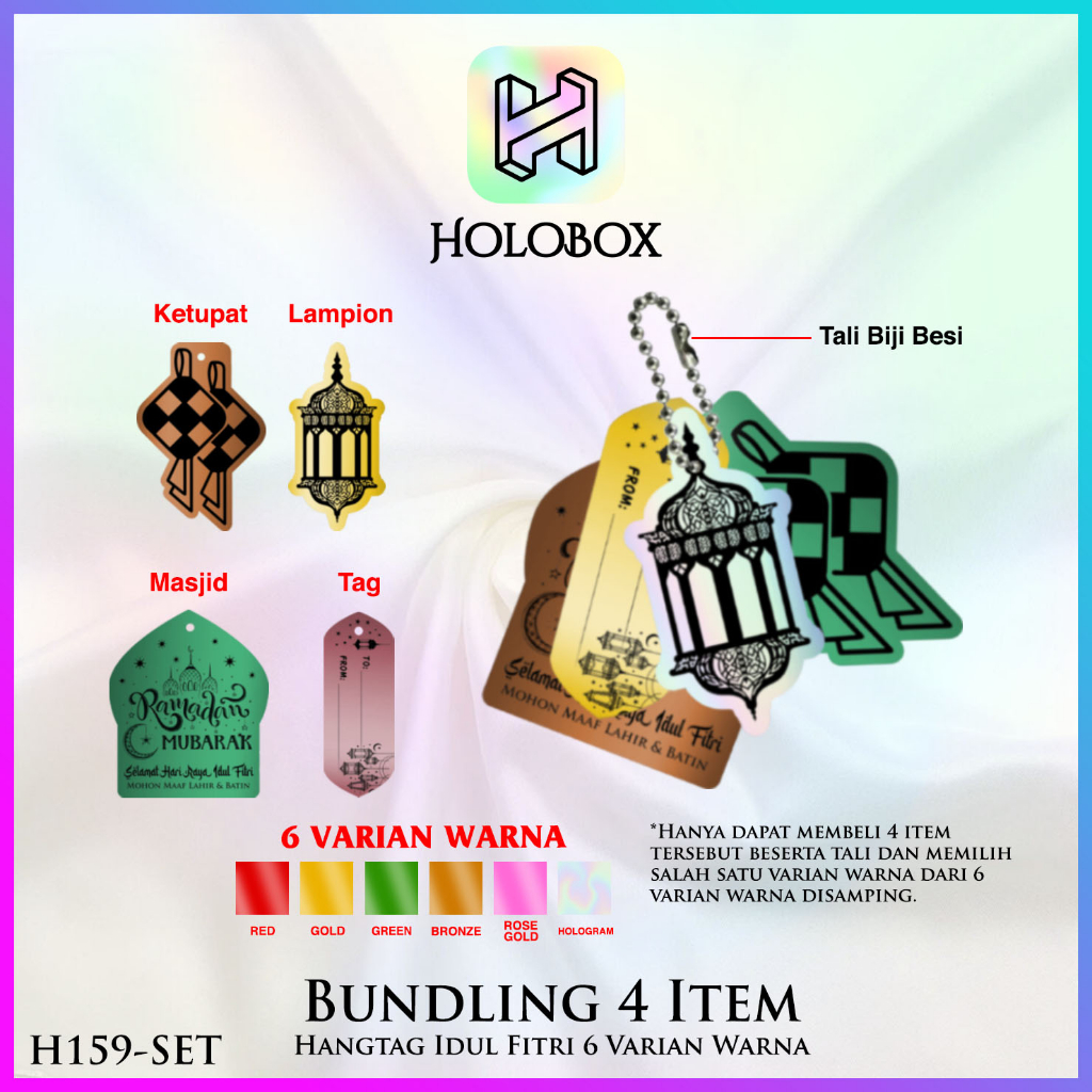 

Hangtag Idul Fitri Premium - Aksesoris Lebaran - H159 Set