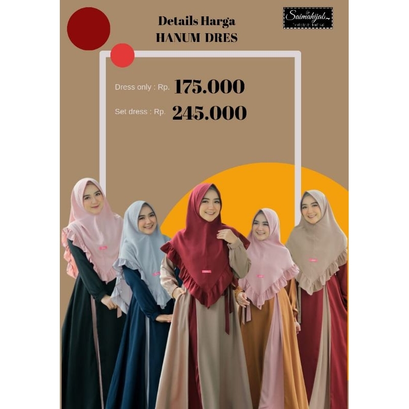 HANUM Dress By Saima hijab