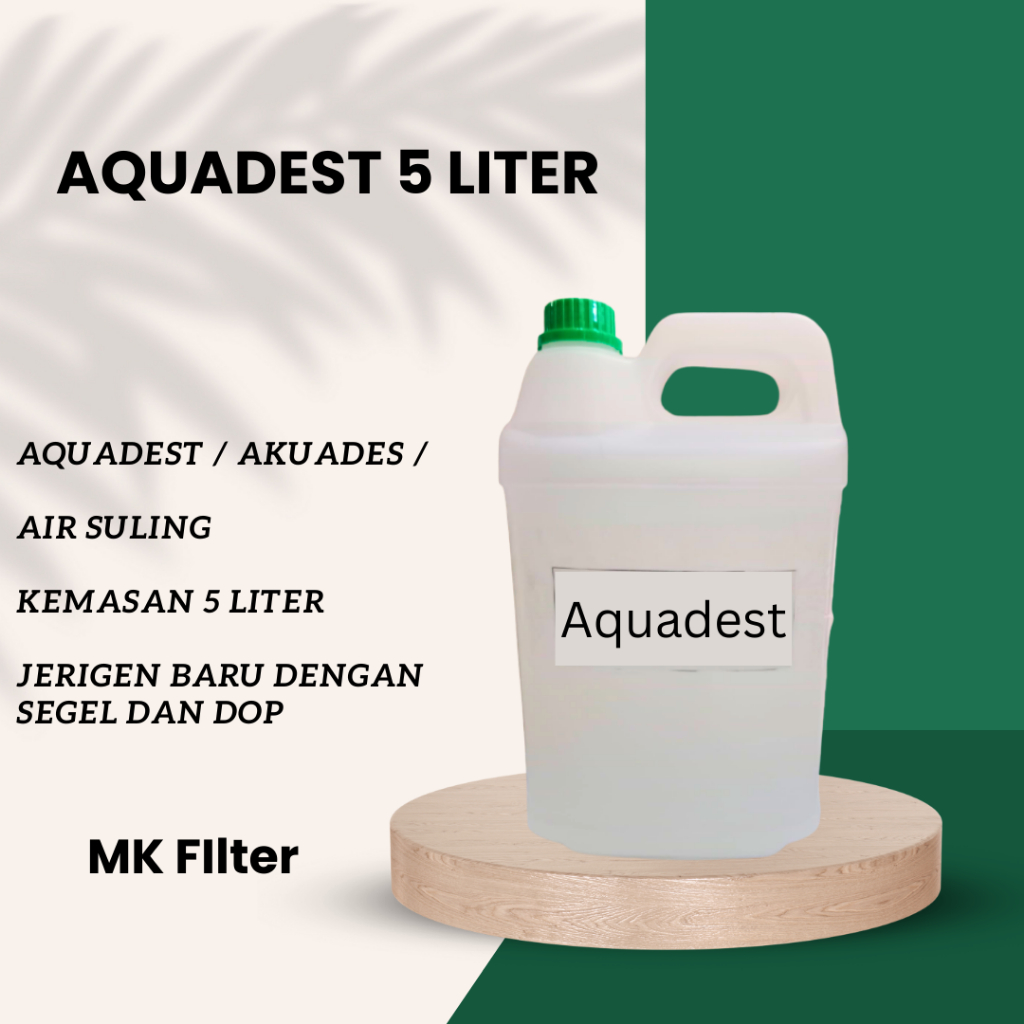 Aquadest / Akuades / Aquades / Air Suling 5 liter